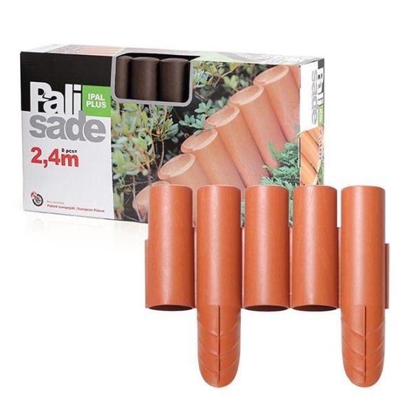 Бордюр садовий Palisada ogrodowa теракотовий 2.35м.