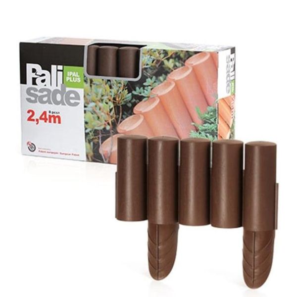 Бордюр садовий Palisada ogrodowa коричневий 2.35м.