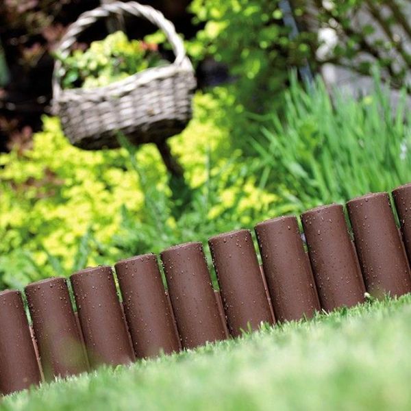 Бордюр садовий Palisada ogrodowa коричневий 2.35м.