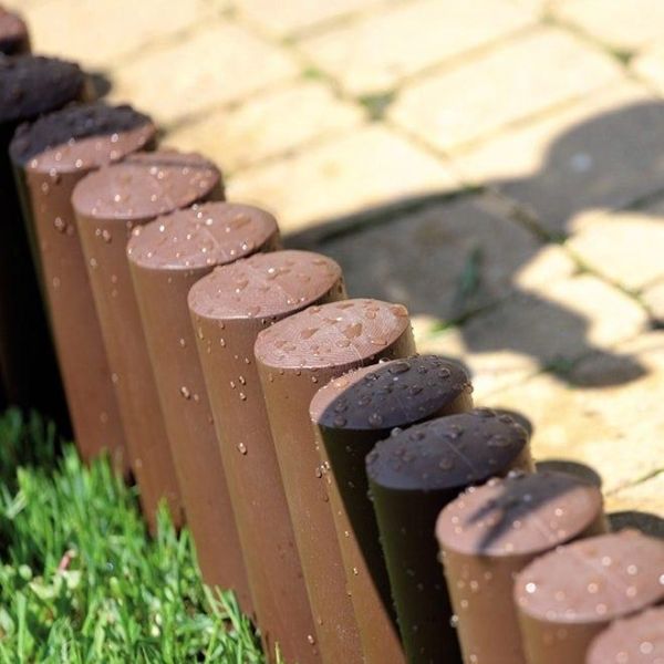 Бордюр садовий Palisada ogrodowa коричневий 2.35м.