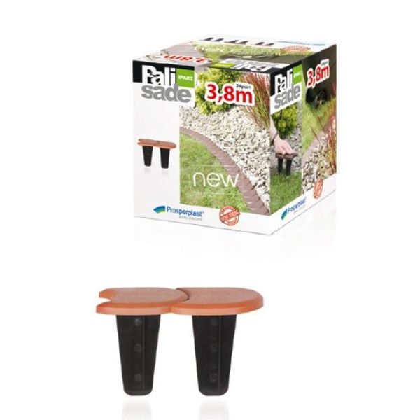 Бордюр садовий Palisada ogrodowa теракотовий 3.8м.