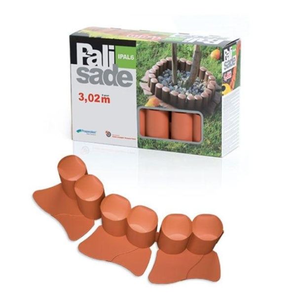 Бордюр садовий Palisada ogrodowa теракотовий 3.02м.