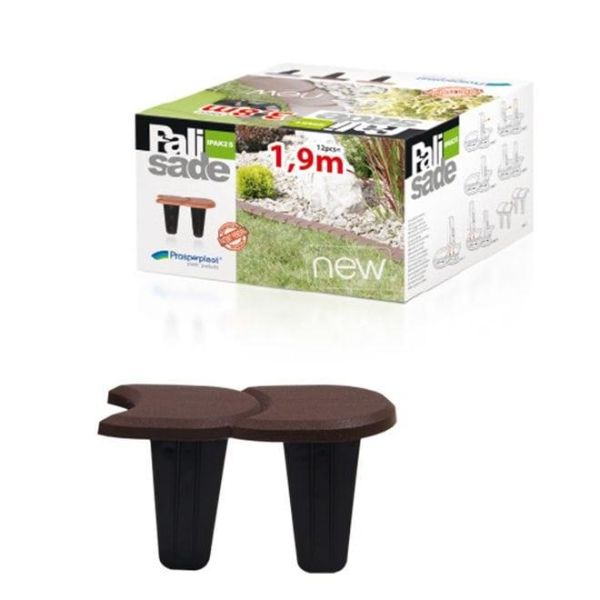 Бордюр садовий Palisada ogrodowa коричневий 1.9м.