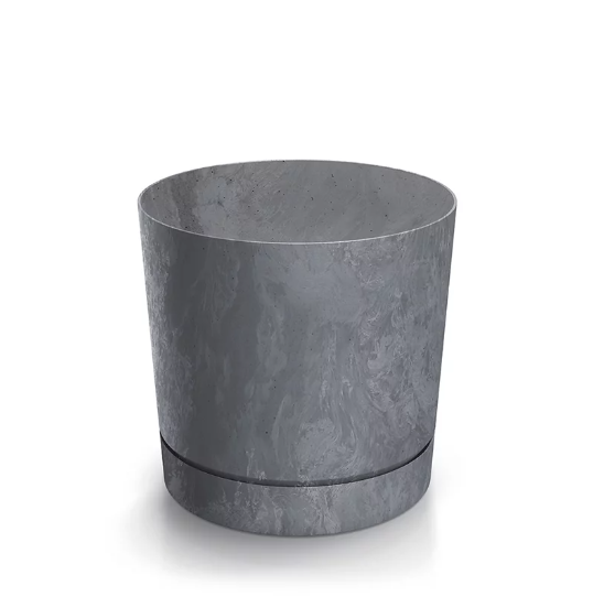 Горщик для квітів Prosperplast Tubo P Beton Effect 24 см. Маренго