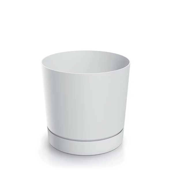 Горщик для квітів Prosperplast Tubo P 30 см. Білий