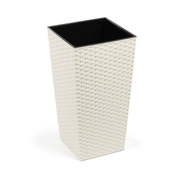 Горщик для квітів Lamela Finezja Rattan 40см Крем