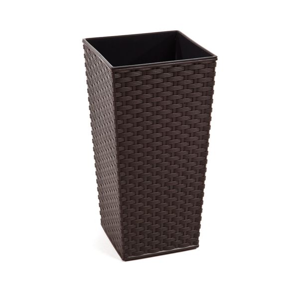 Горщик для квітів Lamela Finezja Rattan 40см Коричневий