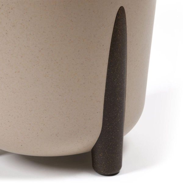 Горшок для цветов Lamela Frida ECO круглый на ножках 25,5 см. Песочный