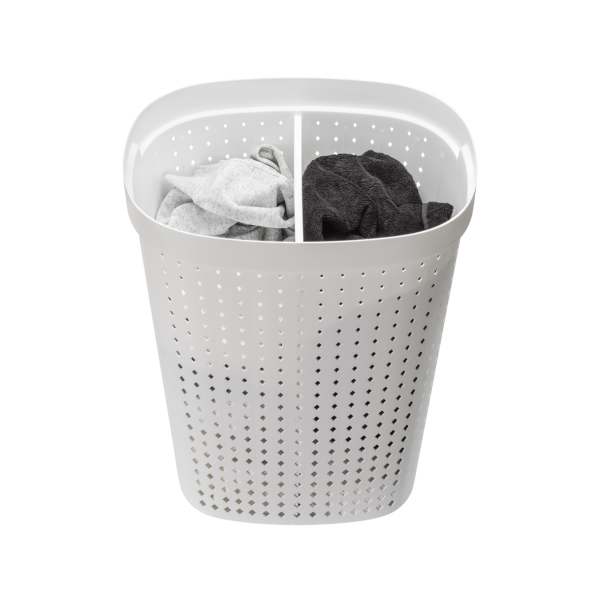 Кошик для білизни Plast Team Seoul овальний 60 л. Білий