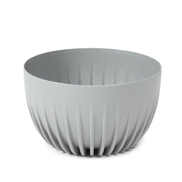 Горщик для квітів Lamela Mira Misa круглий із вкладишем 23,5 см. Сірий
