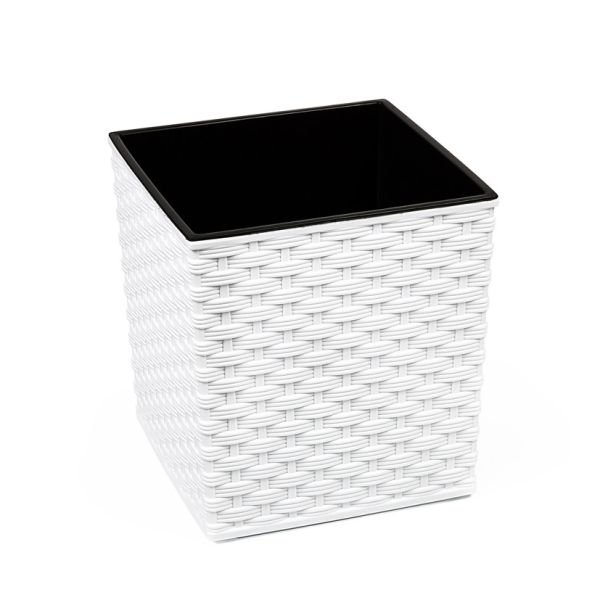Горщик для квітів Lamela Juka Rattan 25 см. БІлий