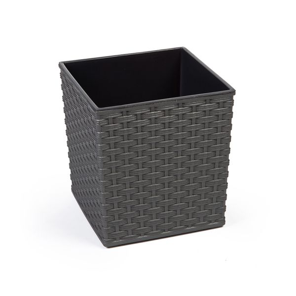Горщик для квітів Lamela Juka Rattan 30 см. Графіт