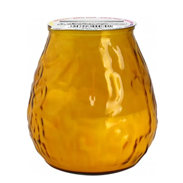 Свічка у склі садова Bispol "Party time" жовта 200 р. 27748