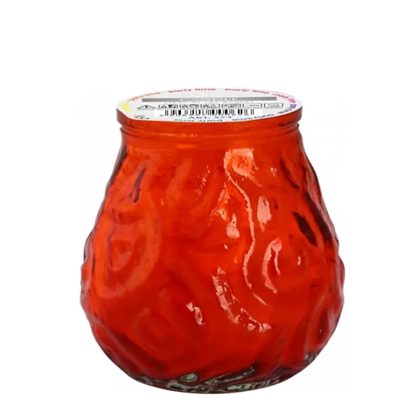 Свічка у склі садова Bispol "Party time" помаранчева 80 г. 27740