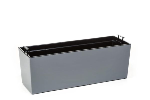 Горщик для квітів Lamela Begonia глянець Сірий