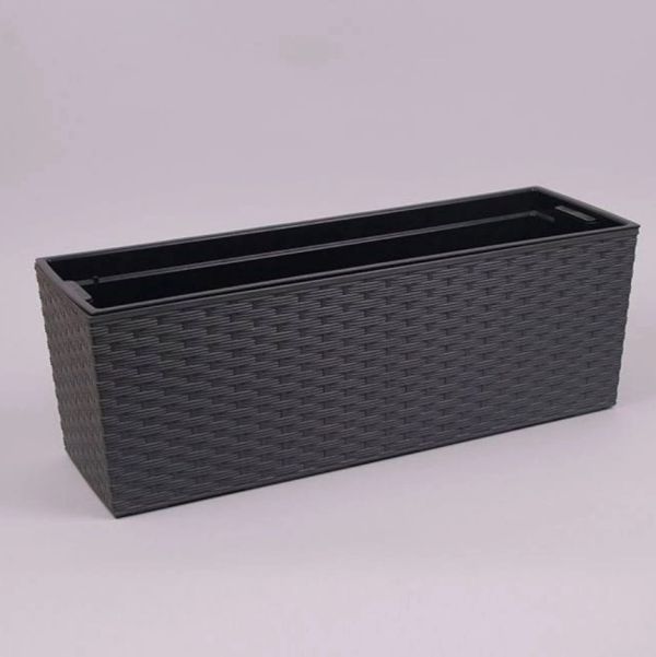 Горшок для цветов Lamela Begonia Rattan Графит