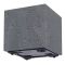 Горщик для квітів Prosperplast на роликах Sierra Square Beton Effect 40 см. Антрацит