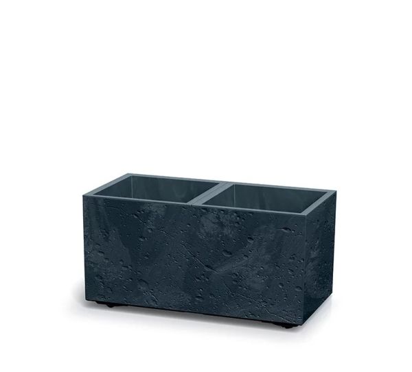 Горщик для квітів Prosperplast на роликах Sierra Case Beton Effect 60 см. Антрацит