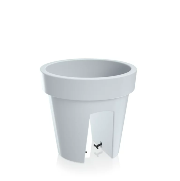 Горшок для цветов на перила Prosperplast Lofly Railing 25см. Белый