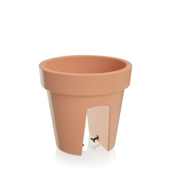 Горшок для цветов на перила Prosperplast Lofly Railing 25см. Терракот