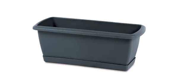 Балконный ящик Prosperplast Respana Set с подставкой 60см. Антрацит