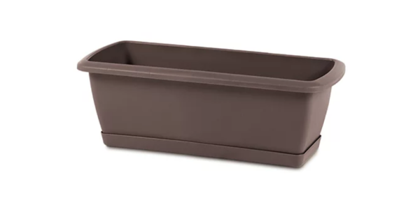 Балконный ящик Prosperplast Respana Set с подставкой 50см. Коричневый