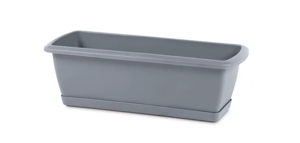 Балконный ящик Prosperplast Respana Set с подставкой 60см. Серый