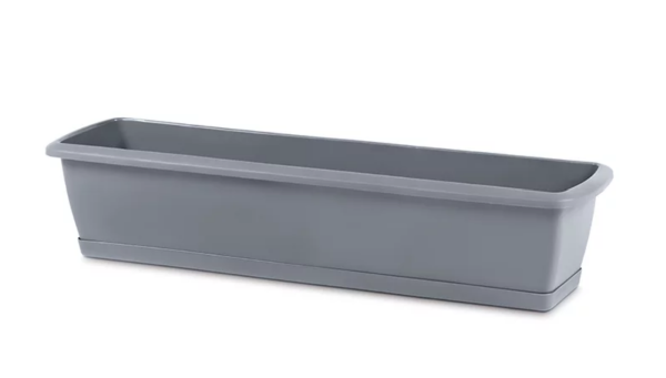 Балконный ящик Prosperplast Respana Set с подставкой 80см. Серый