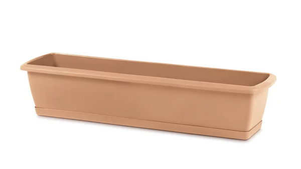 Балконный ящик Prosperplast Respana Set с подставкой 80см. Терракот