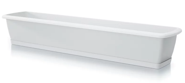 Балконный ящик Prosperplast Respana Set с подставкой 90см. Белый