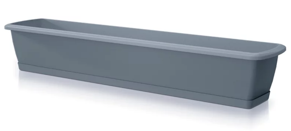 Балконный ящик Prosperplast Respana Set с подставкой 90см. Серый