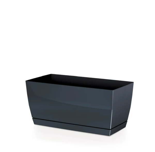 Балконный ящик Prosperplast Coubi Case P с подставкой 40см. Антрацит