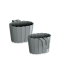 Горшок круглый  Boardee Hook навесной, 200мм Серый