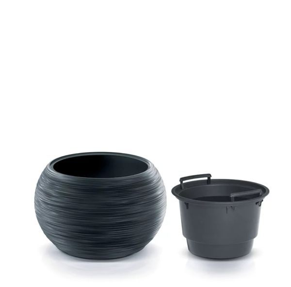 Горшок для цветов Prosperplast Furu Bowl 40 см. Антрацит