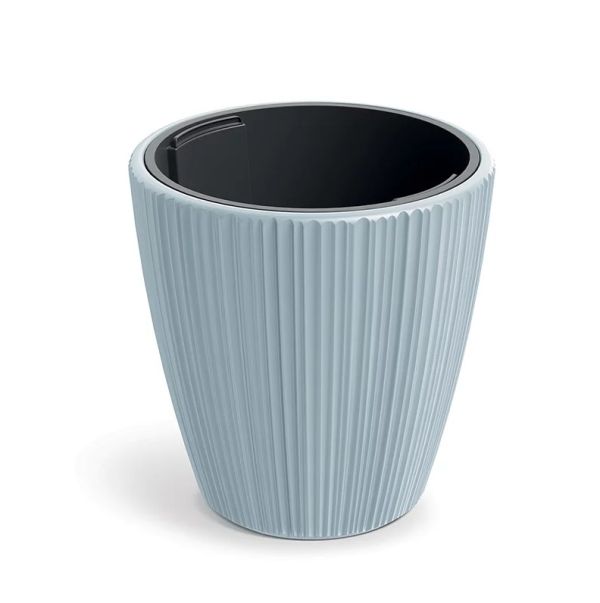 Горщик для квітів Prosperplast ORO round низький 40 см. Світло-сірий