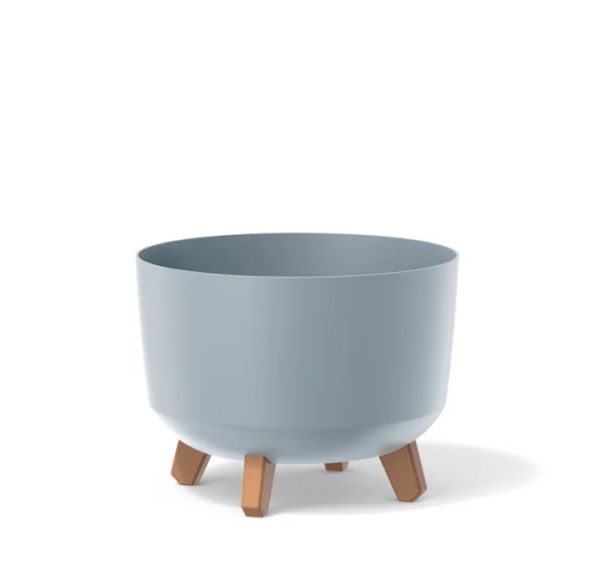 Горщик для квітів круглий GRACIA на ніжках 35 см. Сірий