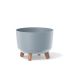 Горшок для цветов круглый GRACIA на ножках 35 см Серый