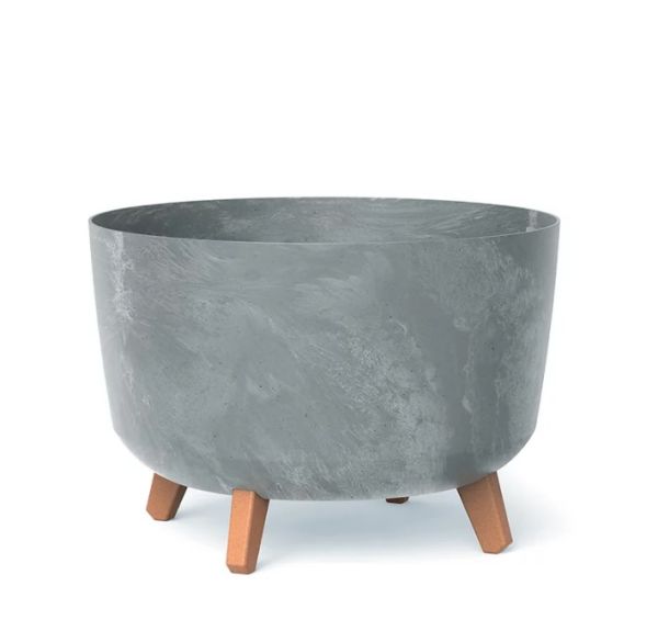 Горщик для квітів Prosperplast Gracia Beton Effect 40см на ніжках Бетон