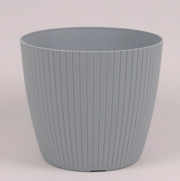 Горщик для квітів Prosperplast Lamia 14 см. Світло-сірий