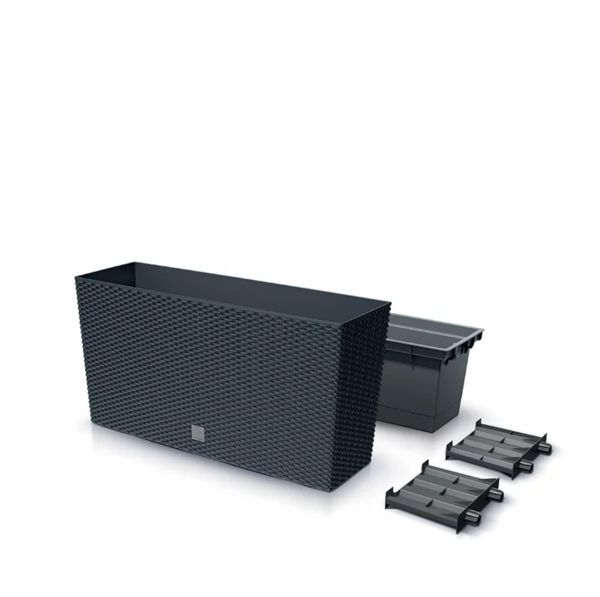 Горшок для цветов Prosperplast террасовый Rato Case Middle 80см Антрацит