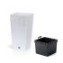 Горшок для цветов RATO Square 24 см, H-45 см Белый