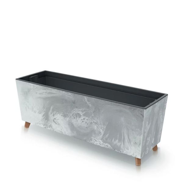 Горщик терасовий Urbi Case Beton Effect N 80см на ніжках Бетон