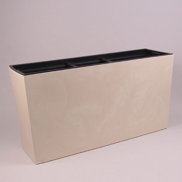 Горщик для квітів терасовий Urbi Case Beton Effect Middle 80см Крем-мармуровий