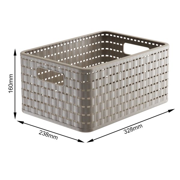 Ящик для зберігання Rotho А5 Country 11л Капучіно
