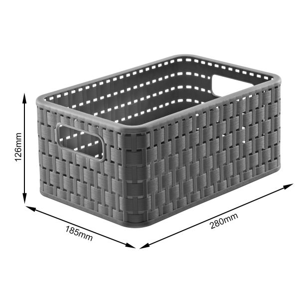 Скринька для зберігання А5 COUNTRY 6л Антрацит