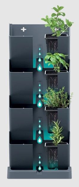 Каскад для квітів Prosperplast Cascade Mini Антрацит