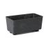 Горщик для квітів Lamela Saga recycled 28.5 см Чорний Бетон