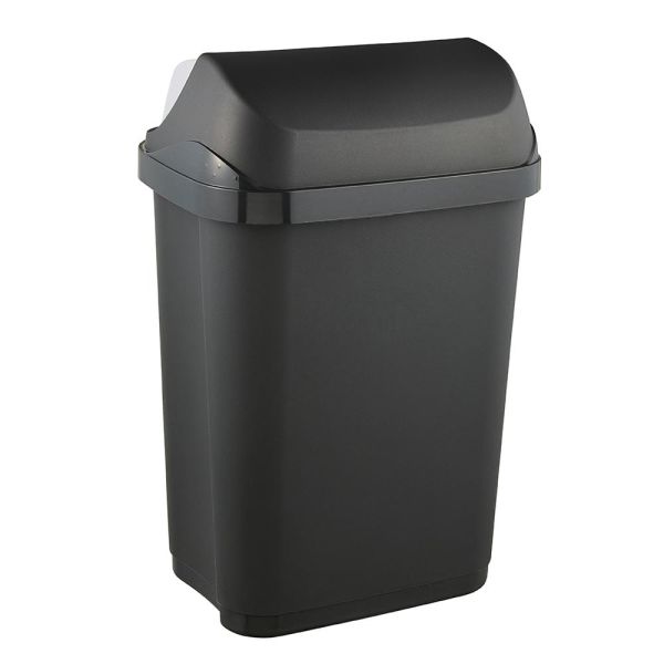 Сміттєвий контейнер Keeeper "ROLLTOP" 10л графіт