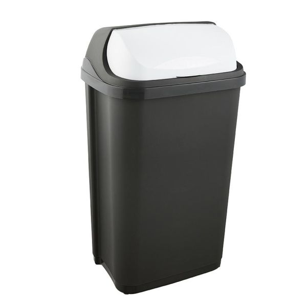 Сміттєвий контейнер Keeeper "ROLLTOP" 50л графіт