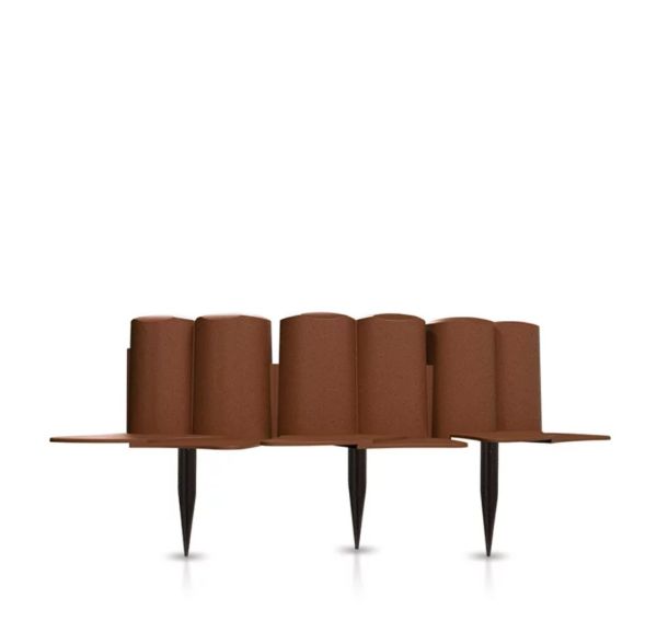 Бордюр садовий Palisada ogrodowa коричневий 3.02м.